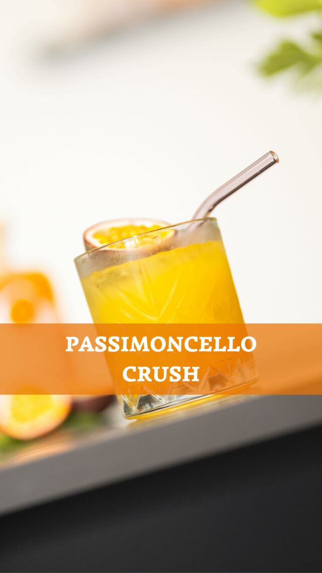 Refresh yourself with the Passimoncello Crush!🧊😋

Ingredients:
40ml Passimoncello
40ml Passion fruit juice
20ml Lemon juice
Garnish with passion fruit

#passimoncello #cocktail #refreshing #liquer